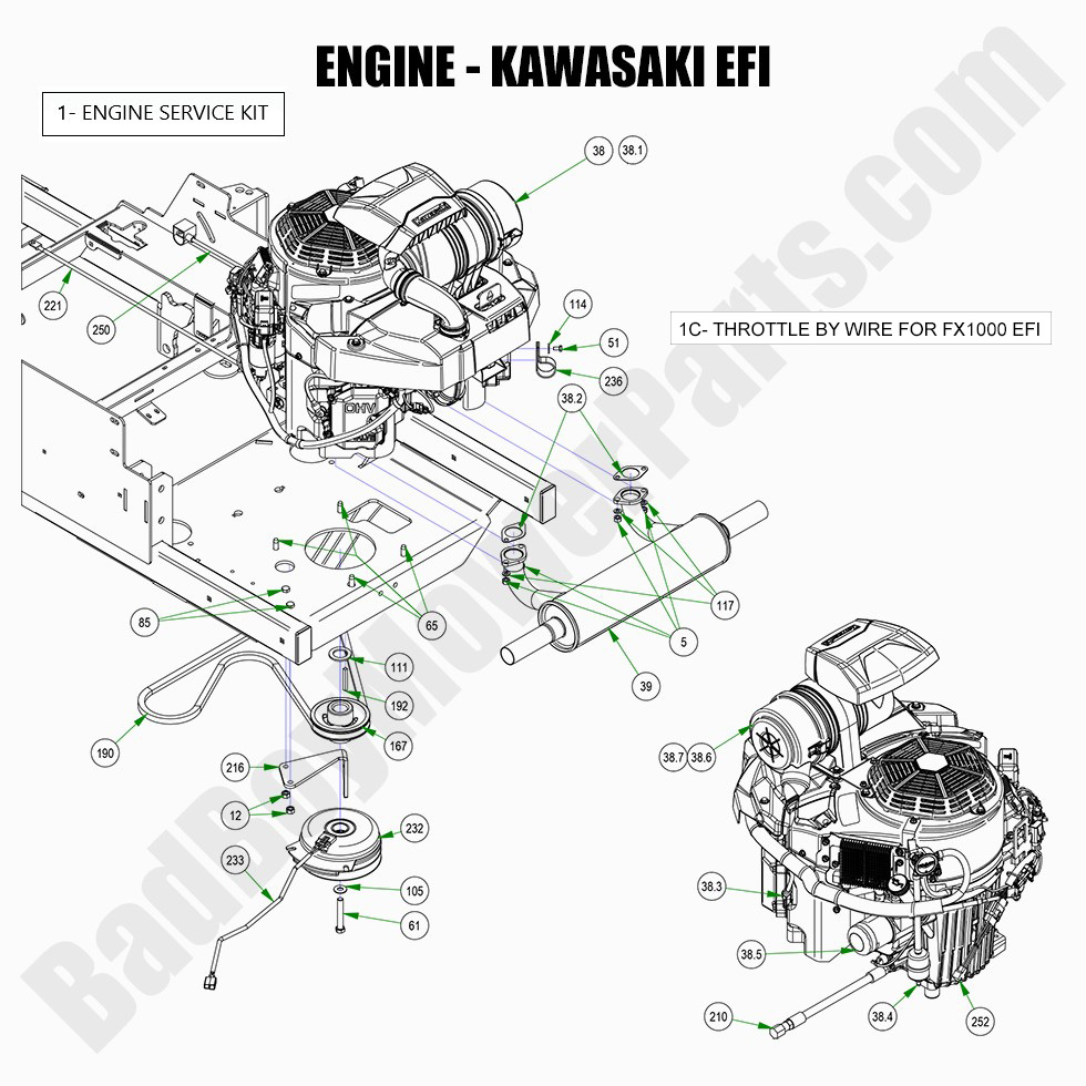 2022 Rogue - Engine - Kawasaki FX1000 EFI